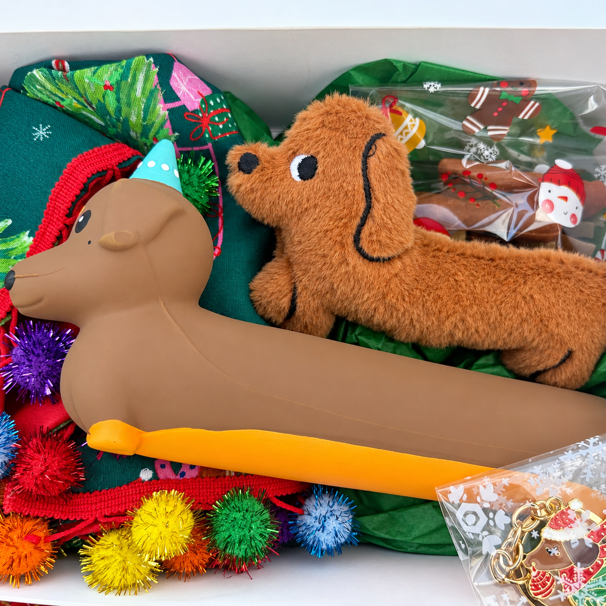 Dachshund Christmas Gift Box