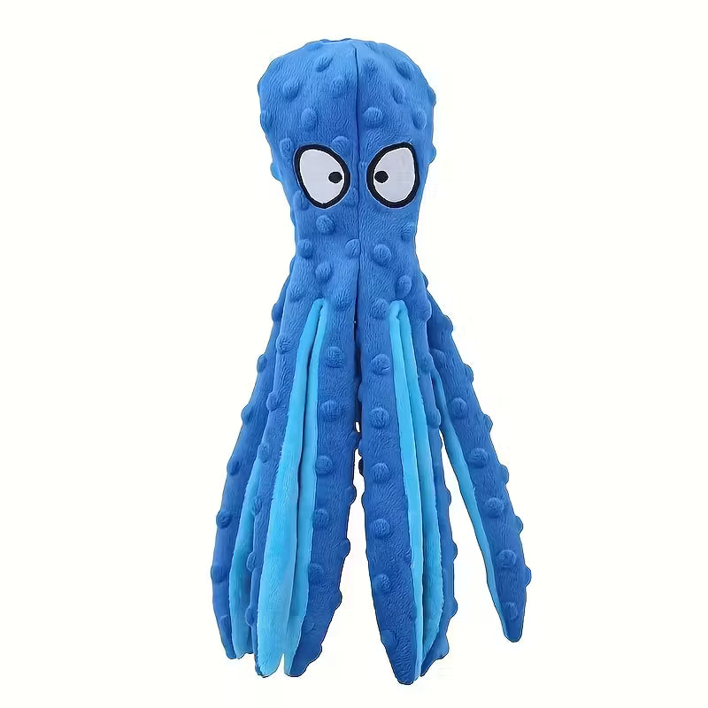 Octopus Dog Toy Blue