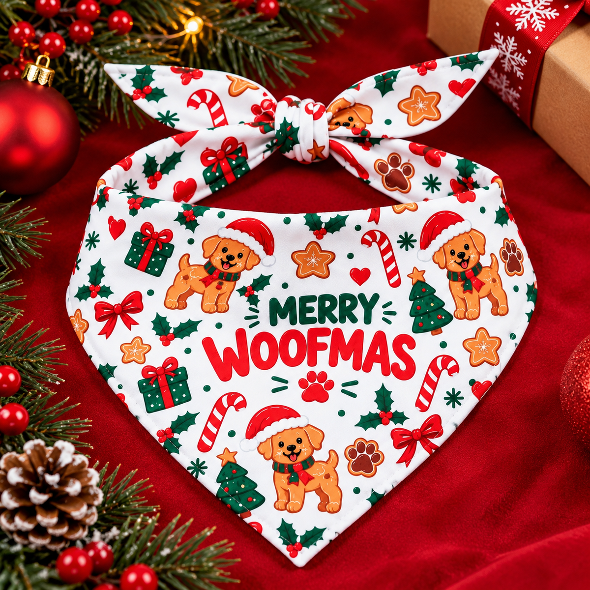 Merry Woofmas Bandana