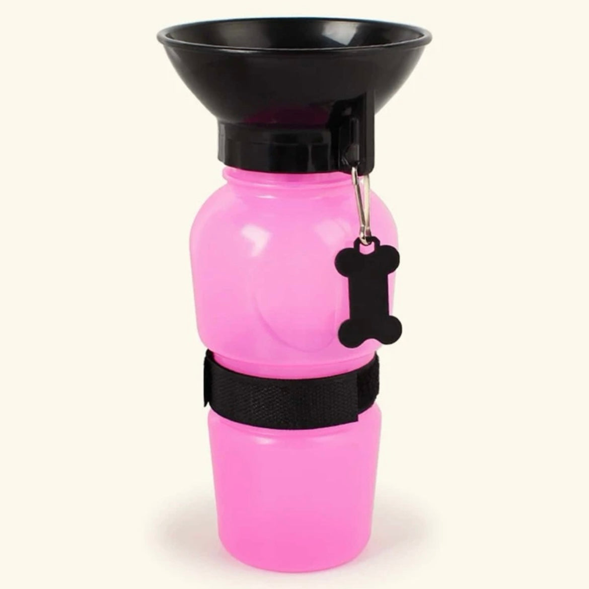 Pet Travel Squeezing Bottle Pink