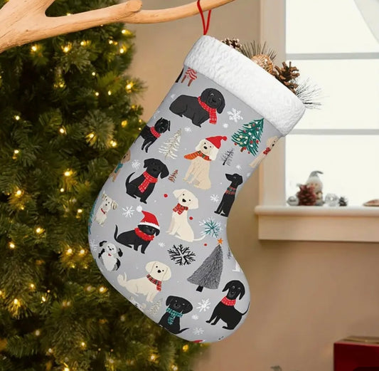 Adorable Dog Christmas Stocking