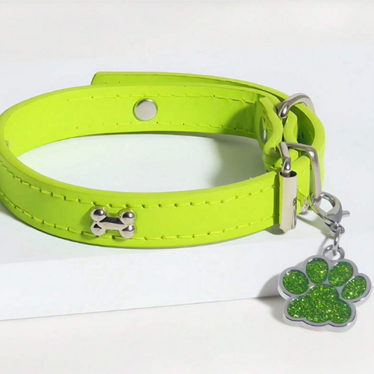 Green Bone Collar plus FREE Collar Charm