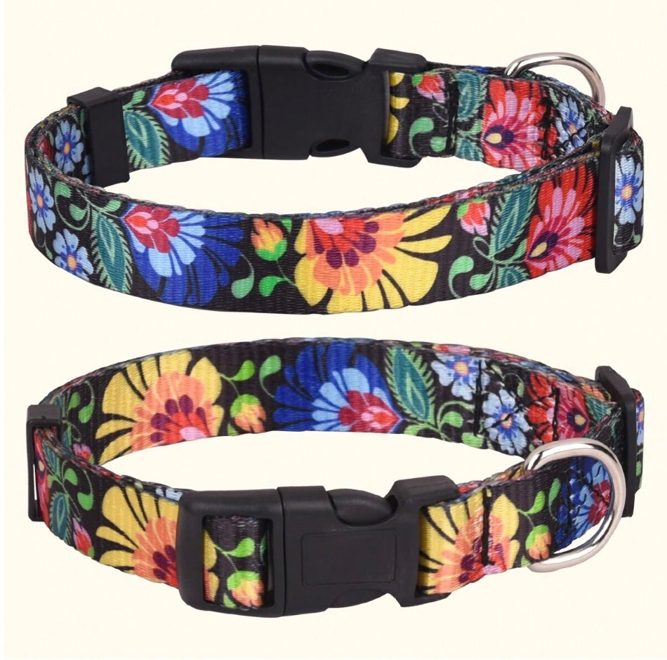 Bright Flower Dog Collar