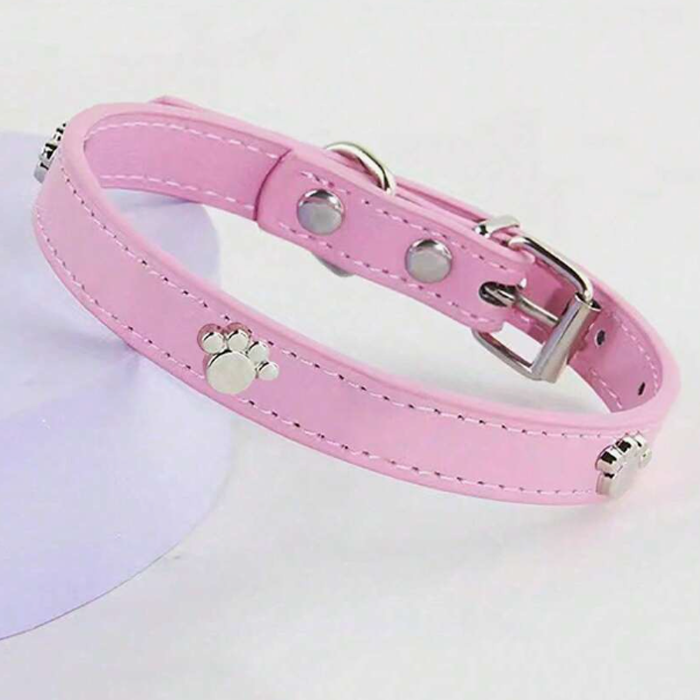 Pink Paw Collar plus FREE Collar Charm