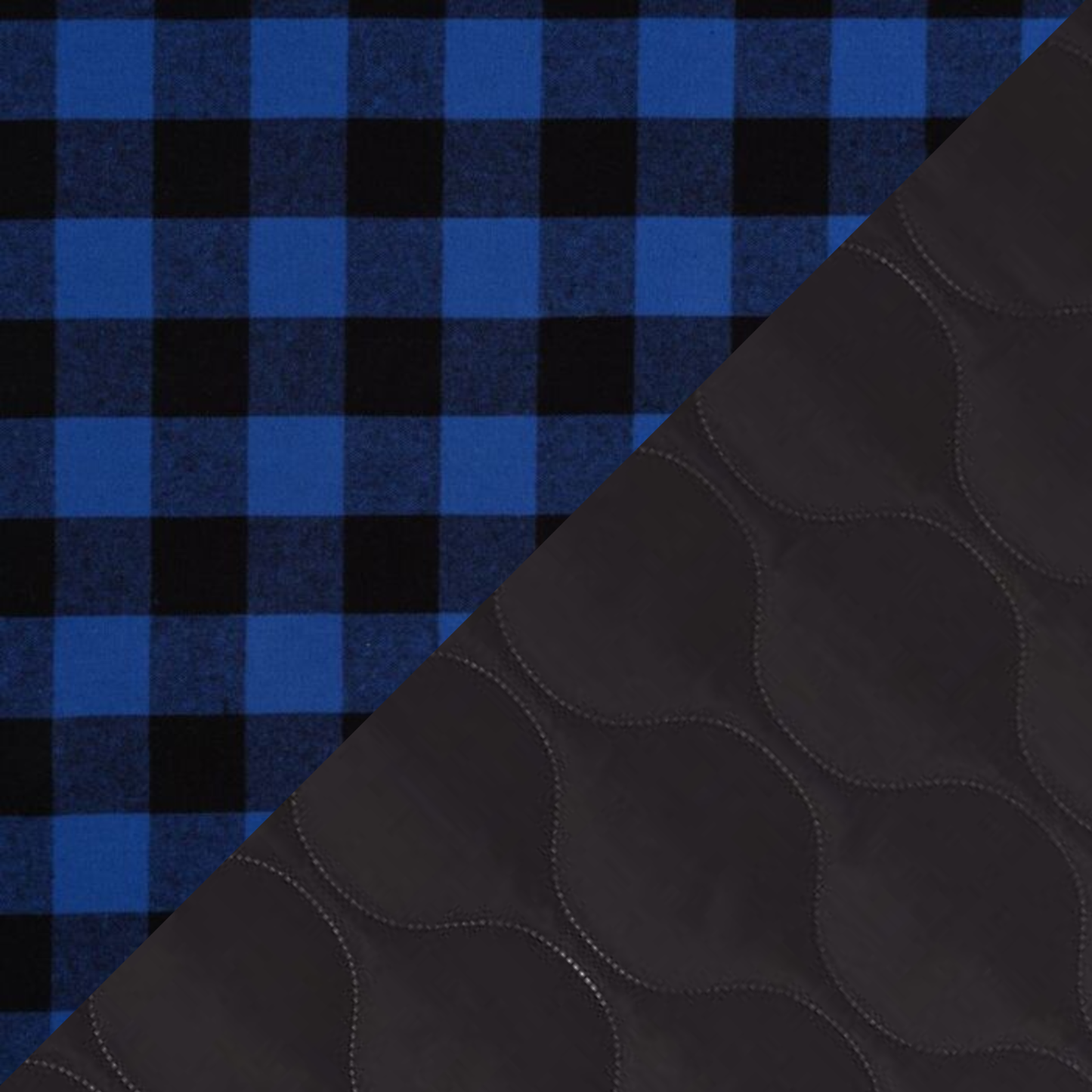 Rainwear Blue Check Puffer Coat