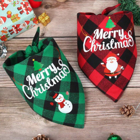 Christmas Dog Bandana Two Pack