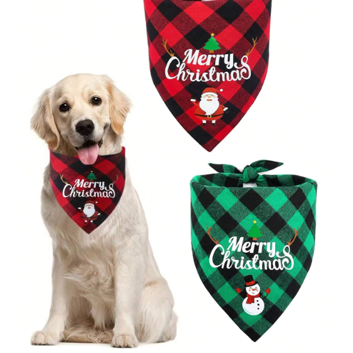 Christmas Dog Bandana Two Pack