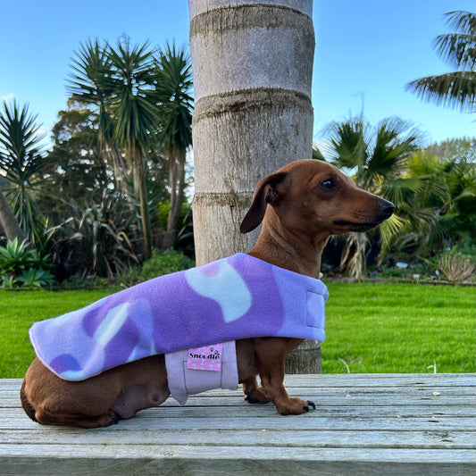 Daywear Pink and Lilac Camo Dog Coat