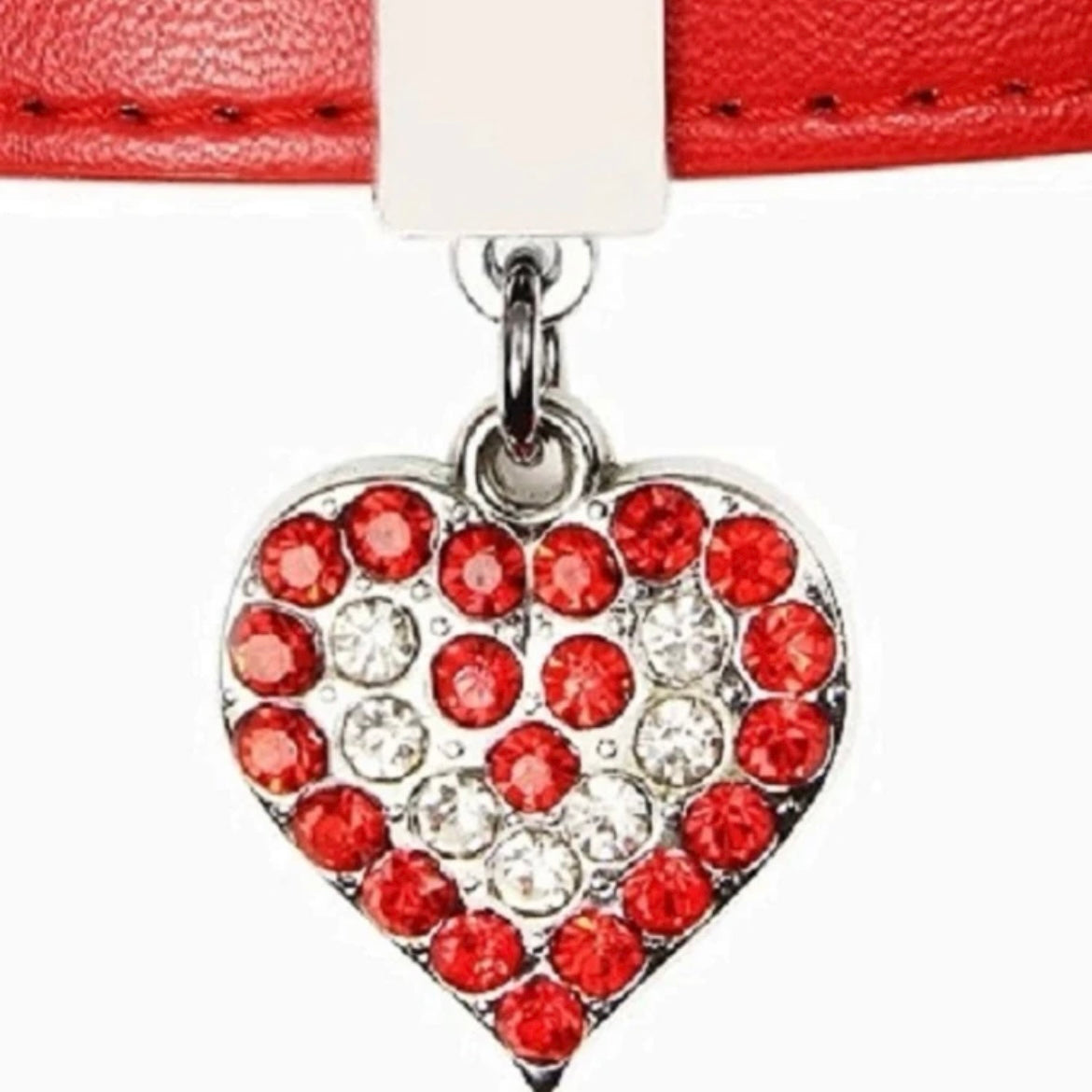 Red Heart Dog Collar