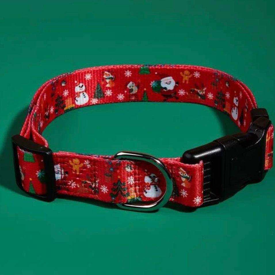 Christmas Red Dog Collar