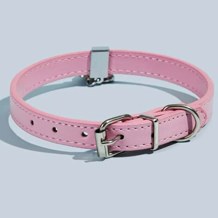 Pink Heart Dog Collar